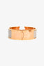 Hermès Taupe Enamel/Gold Toned Metal Clic Clac Bracelet