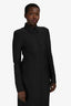 Alexander Wang Black Nylon Button Down Maxi Dress Size 6