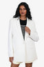 Givenchy White Single Breasted Blazer Size 38