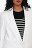 Givenchy White Single Breasted Blazer Size 38