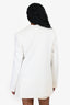Givenchy White Single Breasted Blazer Size 38