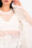 Misha White Lace Bell Sleeve Top Size 6