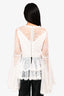Misha White Lace Bell Sleeve Top Size 6