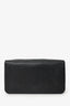 Jean Paul Gaultier Black Leather Safety Pin Logo Clutch