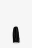 Jean Paul Gaultier Black Leather Safety Pin Logo Clutch