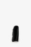 Jean Paul Gaultier Black Leather Safety Pin Logo Clutch