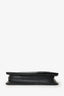 Jean Paul Gaultier Black Leather Safety Pin Logo Clutch