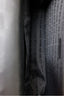 Jean Paul Gaultier Black Leather Safety Pin Logo Clutch