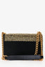 Versace Black Crystal Embellished Medusa Crossbody