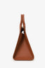Salvatore Ferragamo Orange Studio Box Bag With Strap