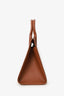 Salvatore Ferragamo Orange Studio Box Bag With Strap