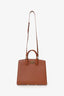 Salvatore Ferragamo Orange Studio Box Bag With Strap