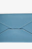 Hermès Blue Leather Envelope Pouch