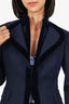 Alexander McQueen Navy Velvet Trim Tuxedo Blazer Size 42