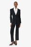 Dolce & Gabbana Black Wool Two-piece Suit Set Size 40