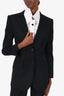 Dolce & Gabbana Black Wool Two-piece Suit Set Size 40