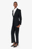 Dolce & Gabbana Black Wool Two-piece Suit Set Size 40