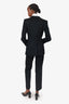 Dolce & Gabbana Black Wool Two-piece Suit Set Size 40