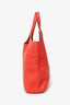 Burberry Red Leather Hobo Shoulder Bag