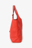 Burberry Red Leather Hobo Shoulder Bag