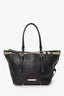 Burberry Black Leather/Nova Check Salisbury Tote