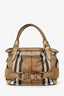 Burberry Beige House Check Canvas/Leather Aurelia Diaper Bag