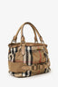 Burberry Beige House Check Canvas/Leather Aurelia Diaper Bag