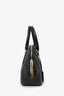 Burberry Black Heritage Check Embossed Leather Small Orchard Bowler Bag