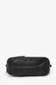 Burberry Black Heritage Check Embossed Leather Small Orchard Bowler Bag
