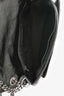 Saint Laurent Black Crinkle Leather Niki Shoulder Bag