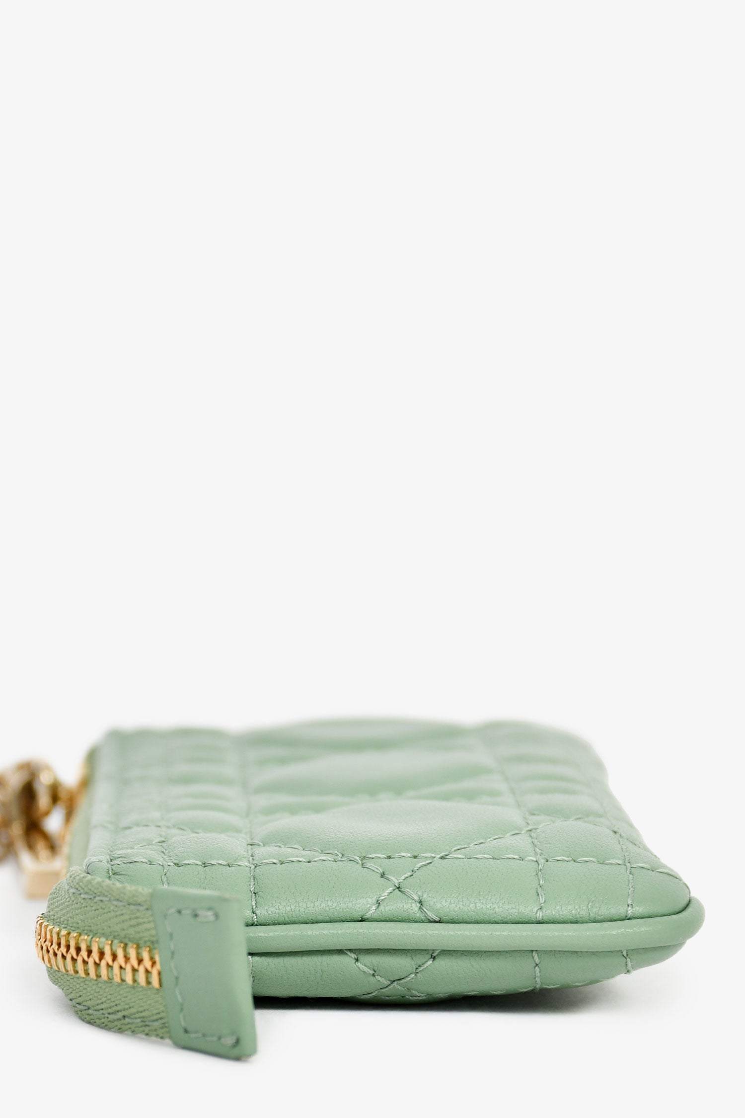 Christian Dior 2022 Green Leather Cannage Coin Pouch – Mine & Yours