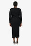 Ba&sh Black Ribbed Knit Dress Size L