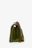 Pre-Loved Chanel™ 2013/2014 Green/Purple Velvet Tweed Old Medium Boy Bag