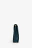 Bottega Veneta Blue Intrecciato Flap Wallet on Chain