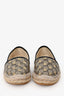 Gucci Beige Supreme Bee Print Coated Canvas Espadrilles Size 37.5