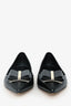 Salvatore Ferragamo Black Leather Block Heels Size 8