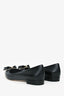 Salvatore Ferragamo Black Leather Block Heels Size 8