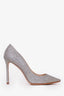 Jimmy Choo Dusty Glitter Romy 100 Pumps Size 38