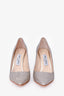 Jimmy Choo Dusty Glitter Romy 100 Pumps Size 38