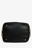 Burberry Brown/Black Linen/Leather Novacheck Studded Hobo Bag