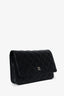 Pre-Loved Chanel™ 2021 Black Caviar Leather Classic Wallet On Chain