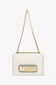 Christian Dior White Leather J'Adior Medium Shoulder Bag