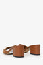 Gucci Brown Horsebit Leather-trimmed Suede Mules Size 36