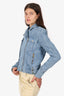 Balmain Denim Biker Jacket Size 40
