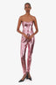 Tom Ford Pink Sequin Sleeveless Jumpsuit Size 42
