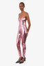 Tom Ford Pink Sequin Sleeveless Jumpsuit Size 42