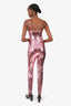 Tom Ford Pink Sequin Sleeveless Jumpsuit Size 42