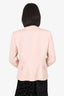 Balmain Pink Wool Double Breasted Blazer Size 42