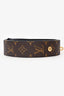 Louis Vuitton Black Leather Monogram Canvas Adjustable Bandoulière Strap
