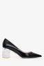 Miu Miu Black Patent Leather Pointed Toe Heels Size 38